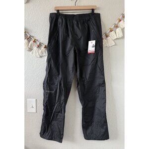 Marmot Preclip Eco Full Zip Rain Pant Black Nylon Outdoor Hiking Waterproof NWT